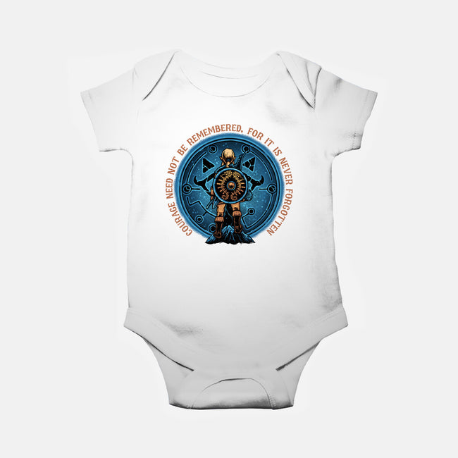 Courage From Within-Baby-Basic-Onesie-glitchygorilla