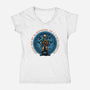 Courage From Within-Womens-V-Neck-Tee-glitchygorilla