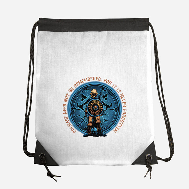 Courage From Within-None-Drawstring-Bag-glitchygorilla