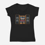 Before WiFi-Womens-V-Neck-Tee-glitchygorilla