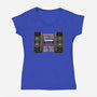 Before WiFi-Womens-V-Neck-Tee-glitchygorilla