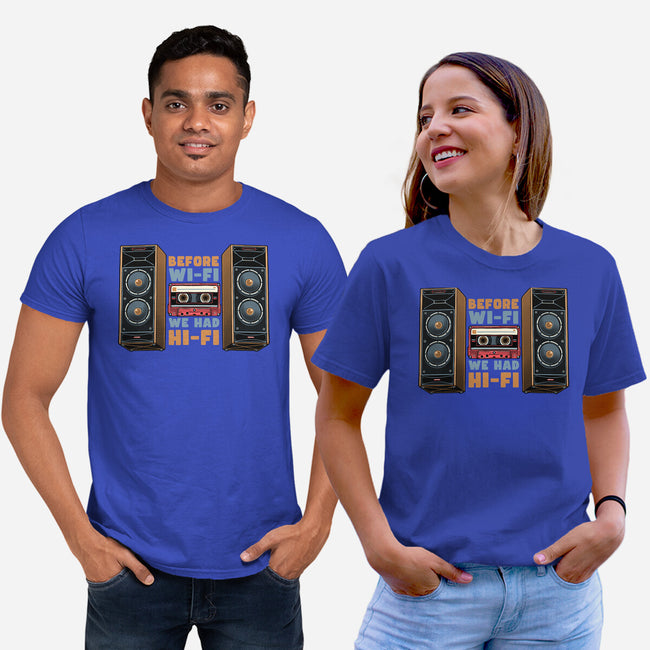 Before WiFi-Unisex-Basic-Tee-glitchygorilla