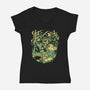Giant Time Hero-Womens-V-Neck-Tee-Estudio Horta