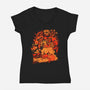 Giant Plumber-Womens-V-Neck-Tee-Estudio Horta