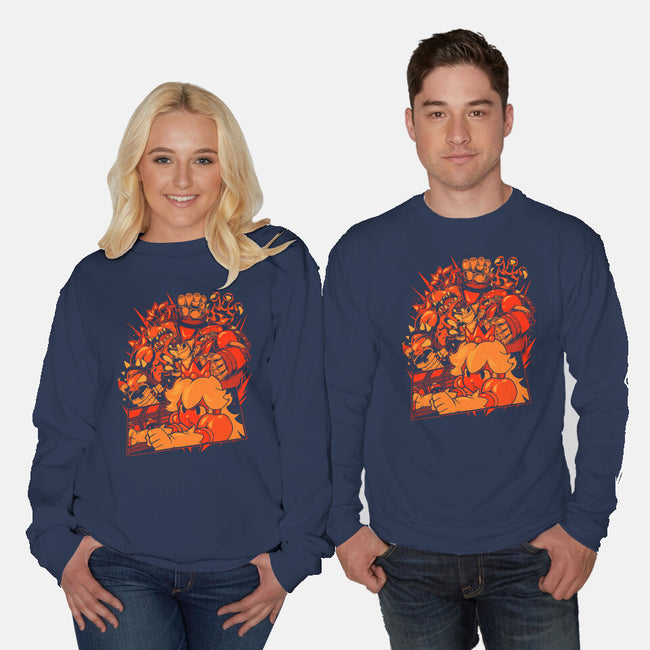 Giant Plumber-Unisex-Crew Neck-Sweatshirt-Estudio Horta
