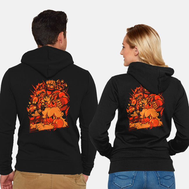 Giant Plumber-Unisex-Zip-Up-Sweatshirt-Estudio Horta