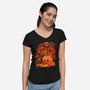 Giant Plumber-Womens-V-Neck-Tee-Estudio Horta