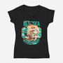 Blue Sea Cruise-Womens-V-Neck-Tee-Estudio Horta