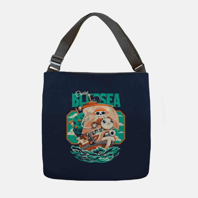 Blue Sea Cruise-None-Adjustable Tote-Bag-Estudio Horta