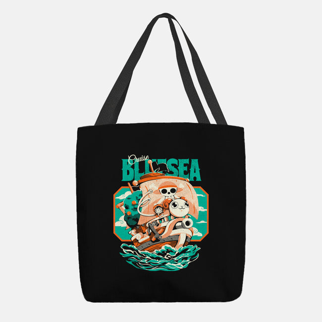 Blue Sea Cruise-None-Basic Tote-Bag-Estudio Horta