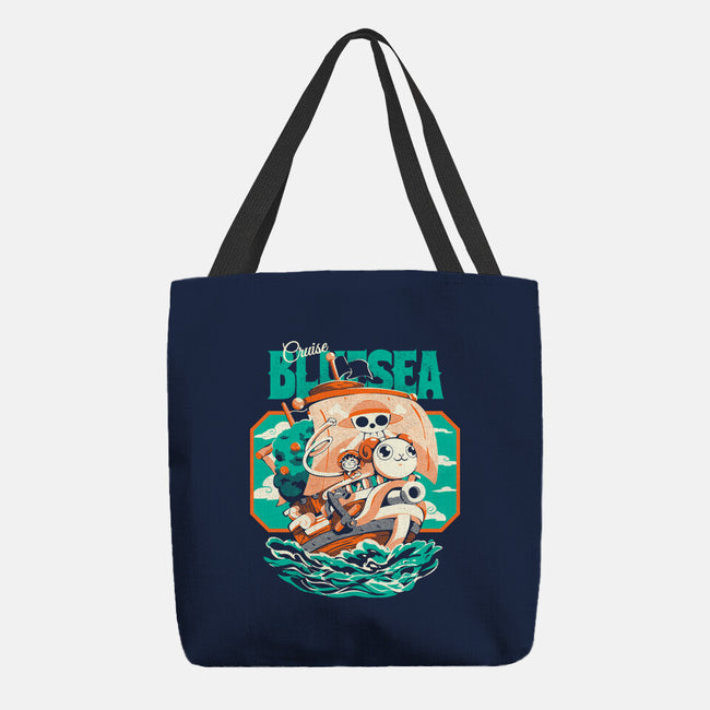 Blue Sea Cruise-None-Basic Tote-Bag-Estudio Horta