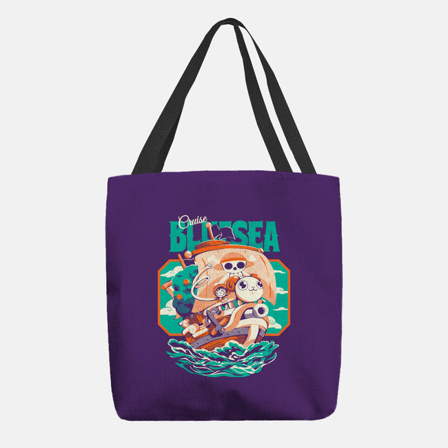 Blue Sea Cruise-None-Basic Tote-Bag-Estudio Horta