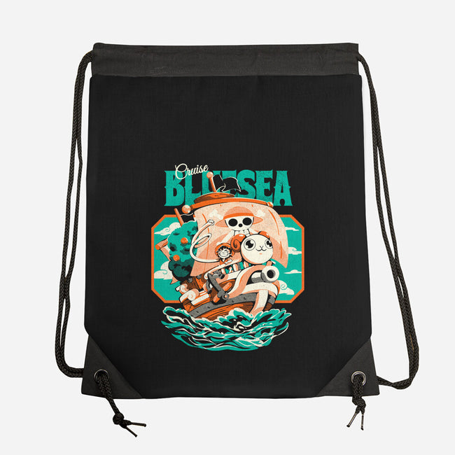Blue Sea Cruise-None-Drawstring-Bag-Estudio Horta