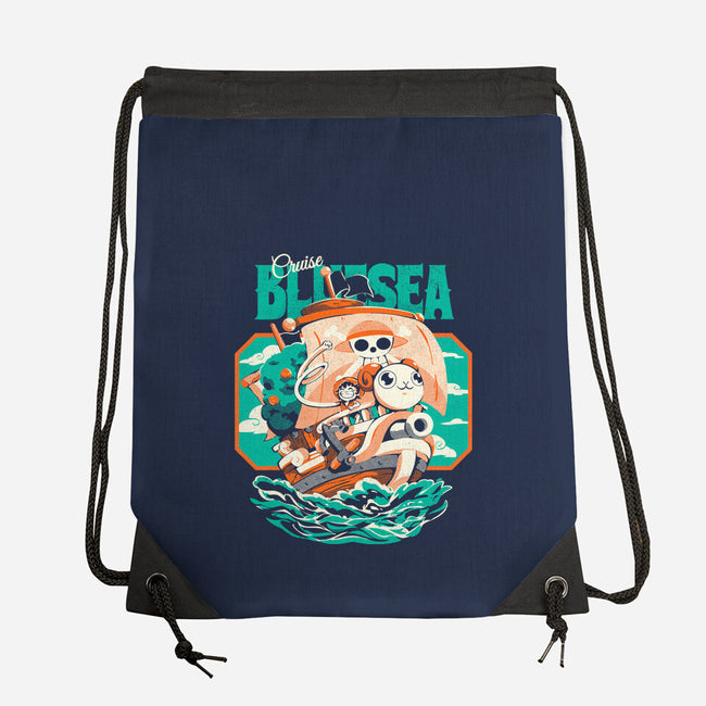 Blue Sea Cruise-None-Drawstring-Bag-Estudio Horta