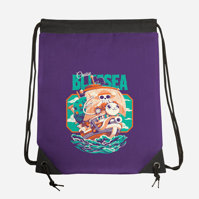 Blue Sea Cruise-None-Drawstring-Bag-Estudio Horta