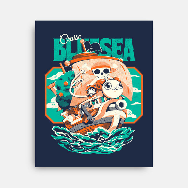 Blue Sea Cruise-None-Stretched-Canvas-Estudio Horta