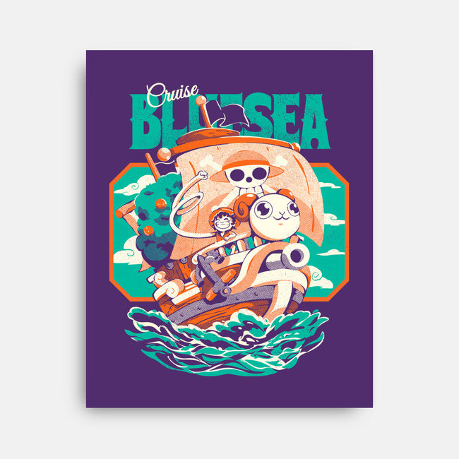 Blue Sea Cruise-None-Stretched-Canvas-Estudio Horta