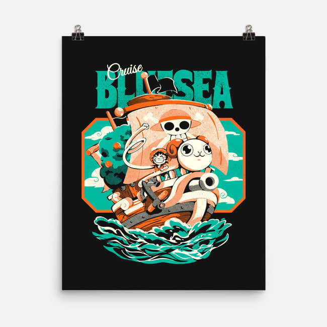Blue Sea Cruise-None-Matte-Poster-Estudio Horta