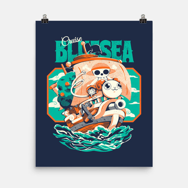 Blue Sea Cruise-None-Matte-Poster-Estudio Horta
