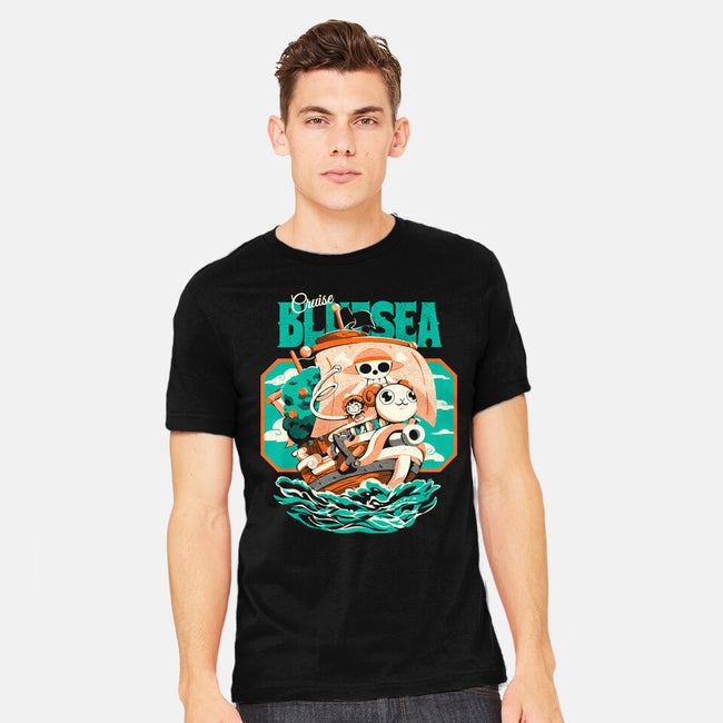 Blue Sea Cruise-Mens-Heavyweight-Tee-Estudio Horta