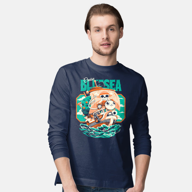Blue Sea Cruise-Mens-Long Sleeved-Tee-Estudio Horta