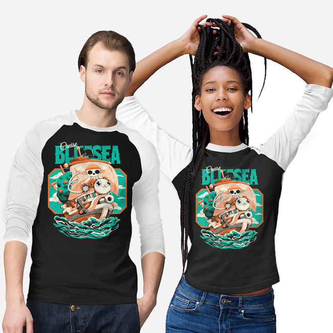 Blue Sea Cruise-Unisex-Baseball-Tee-Estudio Horta