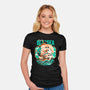 Blue Sea Cruise-Womens-Fitted-Tee-Estudio Horta