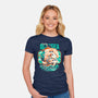 Blue Sea Cruise-Womens-Fitted-Tee-Estudio Horta
