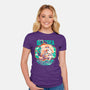 Blue Sea Cruise-Womens-Fitted-Tee-Estudio Horta