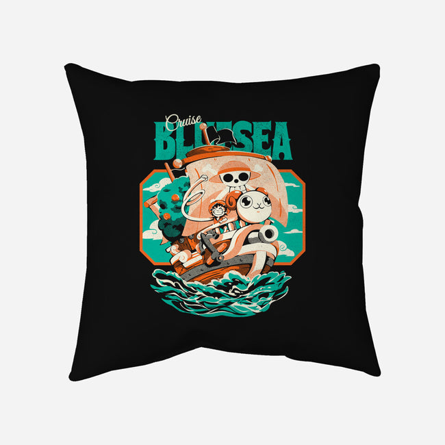 Blue Sea Cruise-None-Removable Cover w Insert-Throw Pillow-Estudio Horta