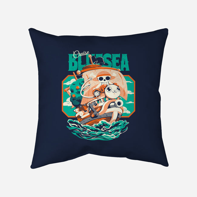 Blue Sea Cruise-None-Removable Cover w Insert-Throw Pillow-Estudio Horta