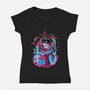 Choso-Womens-V-Neck-Tee-Afire