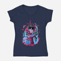 Choso-Womens-V-Neck-Tee-Afire