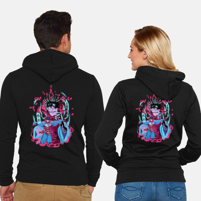 Choso-Unisex-Zip-Up-Sweatshirt-Afire