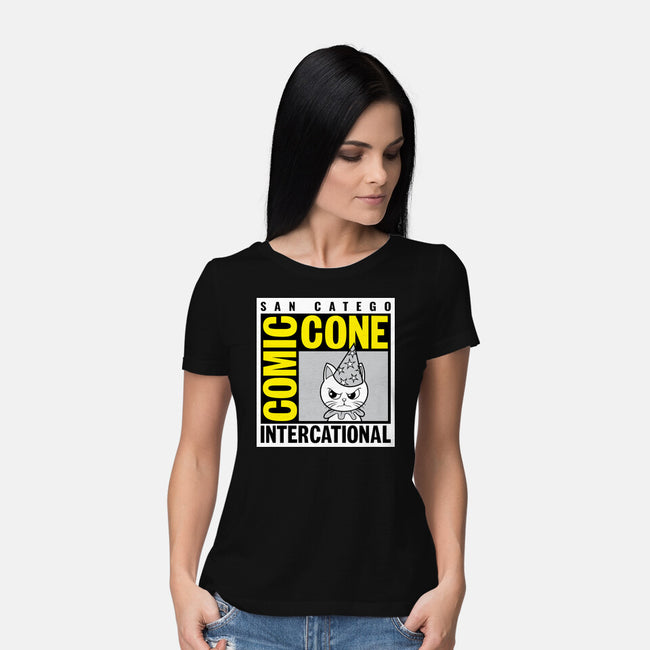 Comic Cone-Womens-Basic-Tee-imisko
