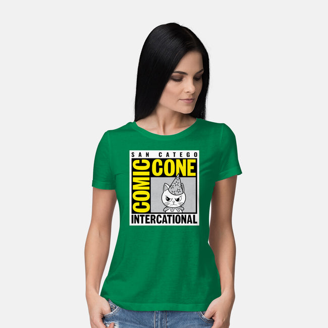 Comic Cone-Womens-Basic-Tee-imisko