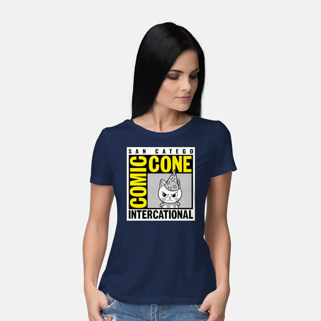 Comic Cone-Womens-Basic-Tee-imisko
