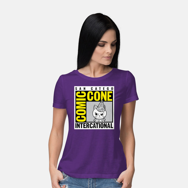 Comic Cone-Womens-Basic-Tee-imisko