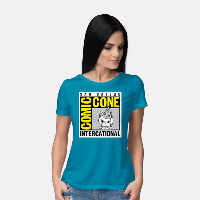 Comic Cone-Womens-Basic-Tee-imisko