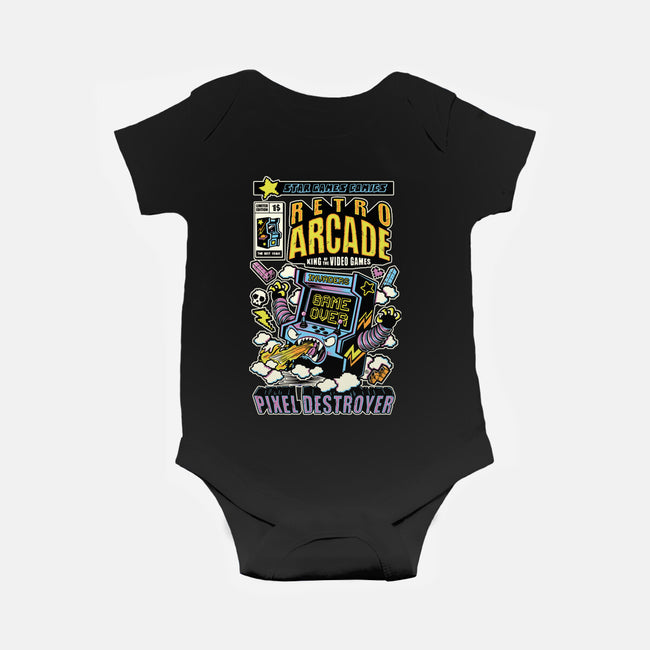 King Of The Video Games-Baby-Basic-Onesie-FernandoSala