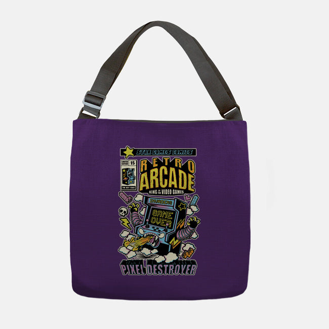 King Of The Video Games-None-Adjustable Tote-Bag-FernandoSala