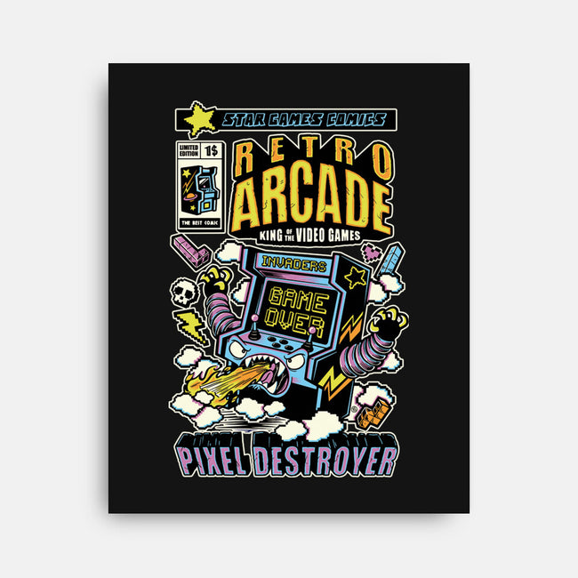 King Of The Video Games-None-Stretched-Canvas-FernandoSala