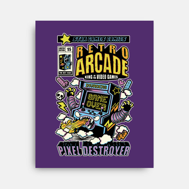 King Of The Video Games-None-Stretched-Canvas-FernandoSala