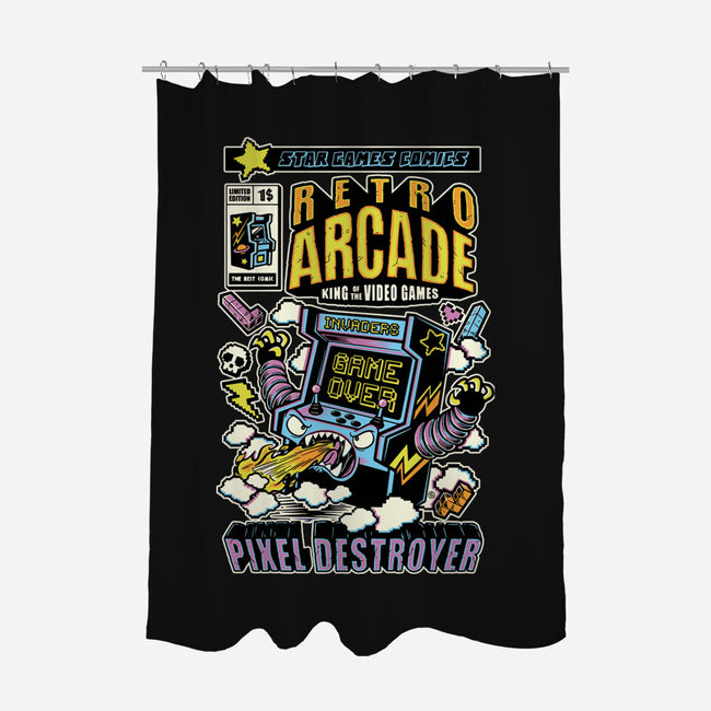 King Of The Video Games-None-Polyester-Shower Curtain-FernandoSala