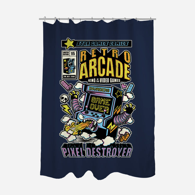 King Of The Video Games-None-Polyester-Shower Curtain-FernandoSala