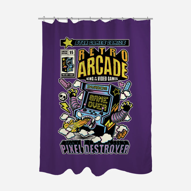 King Of The Video Games-None-Polyester-Shower Curtain-FernandoSala
