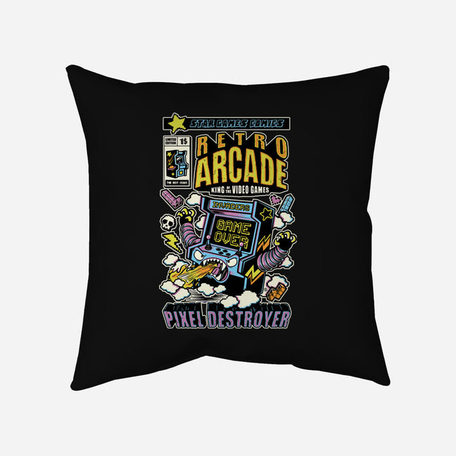 King Of The Video Games-None-Removable Cover w Insert-Throw Pillow-FernandoSala