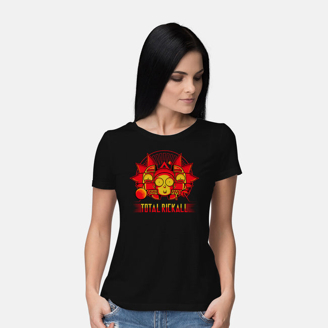 Total Rickall-Womens-Basic-Tee-demonigote