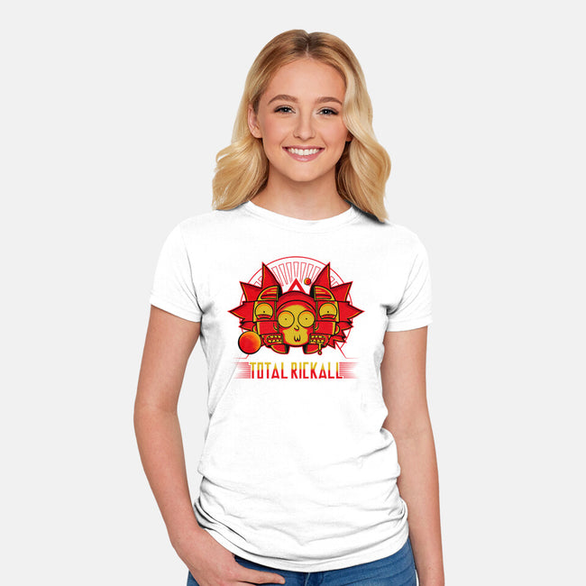 Total Rickall-Womens-Fitted-Tee-demonigote