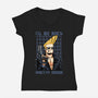I’ll Be Back Pretty Mama-Womens-V-Neck-Tee-glitchygorilla